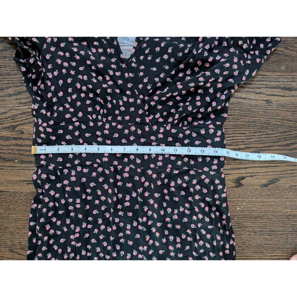 Free People Womens Size 8 Floral Mia Pants Outfit Wide Leg Jumpsuit Ditzy Romper - Picture 8 of 9